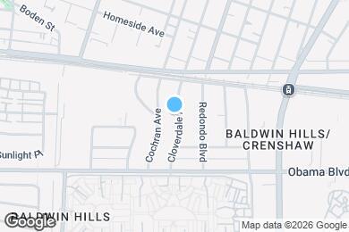 Map image of the property - 3457 S Cloverdale Ave