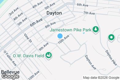 Map image of the property - 411 10th Ave