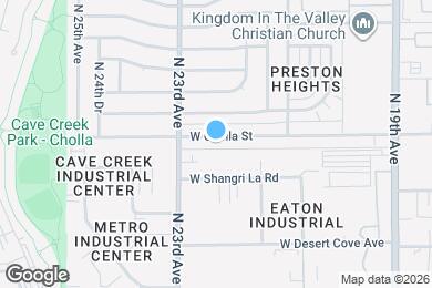 Map image of the property - 2219 W Cholla St