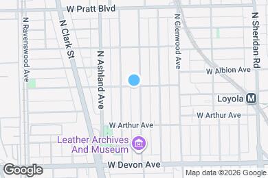 Map image of the property - 1511 W Albion Ave