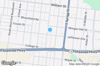 Map image of the property - 840 Jefferson Ave