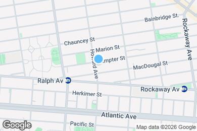Map image of the property - Stunnging NEW 4 Bed floor trhu in Bed Stuy/Ocean Hill with in unit W/D!