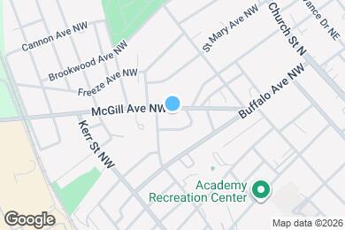 Map image of the property - 149 McGill Ave NW