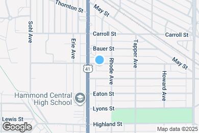 Map image of the property - 821 Becker St