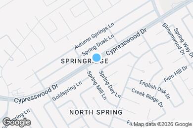 Map image of the property - 26511 Cypresswood Dr