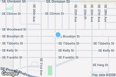 Map image of the property - 3314 SE Brooklyn St