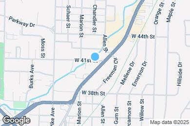 Map image of the property - 718 W 41st St