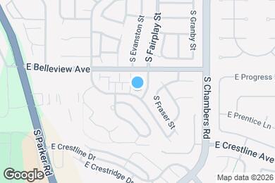 Map image of the property - 14925 E Belleview Dr