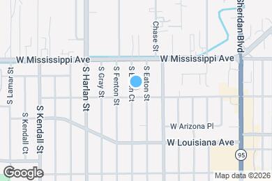 Map image of the property - 1180 S Eaton Ct