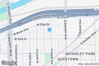 Map image of the property - 3240 S Hoyne Ave