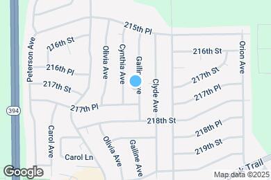 Map image of the property - 21712 Gailine Ave