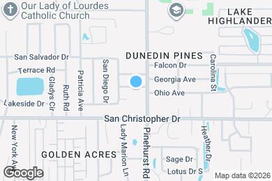 Map image of the property - 1023 San Pedro Dr