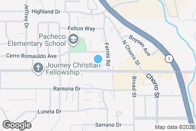 Map image of the property - 650 E Foothill Blvd