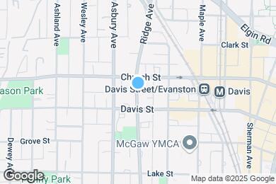Map image of the property - 1619 Ridge Ave