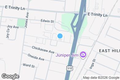 Map image of the property - 849 Cherokee Ave