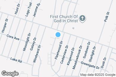 Map image of the property - 2010 Cedarhill Dr