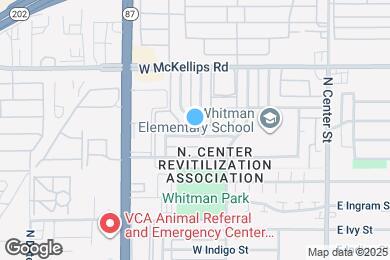 Map image of the property - 242 W Jasmine St