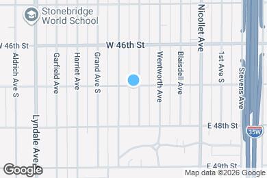 Map image of the property - 4702 Pillsbury Ave S