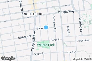 Map image of the property - Hillegass Apartments