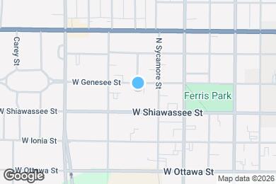 Map image of the property - 725 W Genesee St