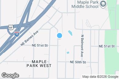 Map image of the property - 5115 N Bellaire Ave