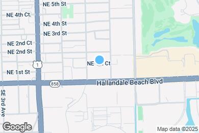 Map image of the property - 1100 NE 1st Ct