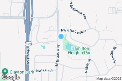Map image of the property - 6611 N Broadway