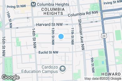Map image of the property - 1221 Fairmont St NW
