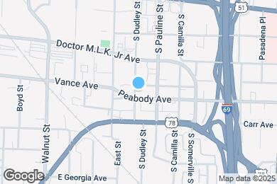 Map image of the property - 336 S Dudley St