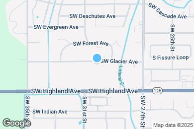 Map image of the property - 3006 SW Glacier Ave