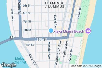 Map image of the property - 525 Meridian Ave