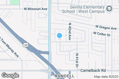 Map image of the property - 5206 N 42nd Dr