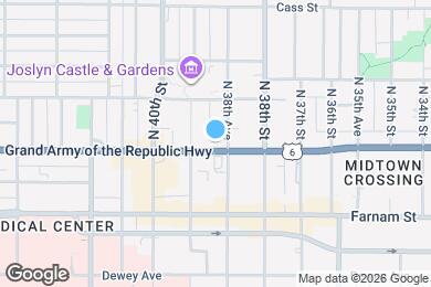 Map image of the property - 3860 Dodge St