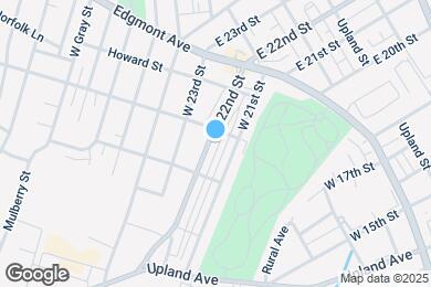 Map image of the property - 213 W 22nd St