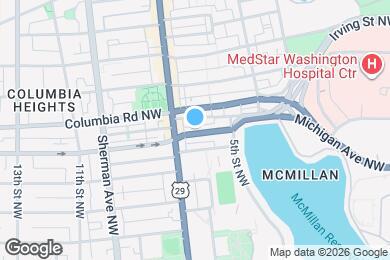 Map image of the property - 613 Harvard St NW