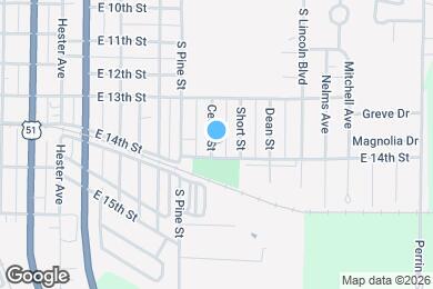 Map image of the property - 1323 Cedar St