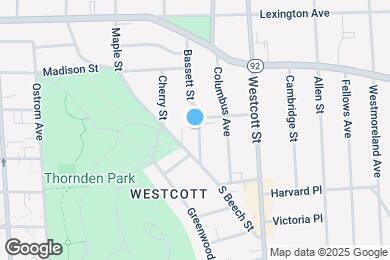 Map image of the property - 216 Bassett St