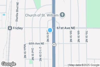 Map image of the property - 6051 3rd St NE