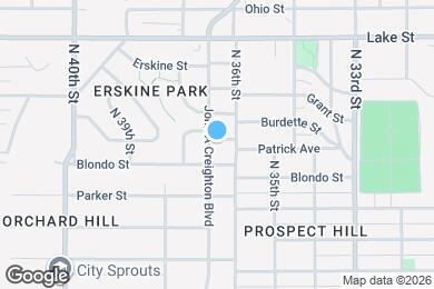 Map image of the property - 2007 John A Creighton Blvd