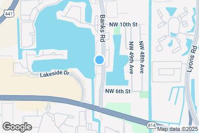 Map image of the property - Sunset Lake Apartments - 481 Banks Rd Marg...