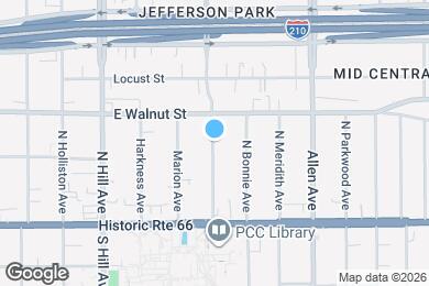 Map image of the property - 144 N Sierra Bonita Ave