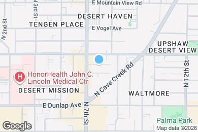 Map image of the property - 723 E Sunnyslope Ln