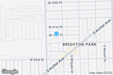 Map image of the property - 3125 W 41st Pl