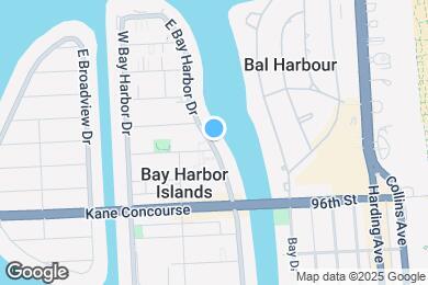 Map image of the property - 9821 E Bay Harbor Dr