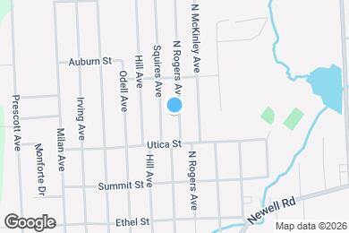 Map image of the property - 817 N Rogers Ave