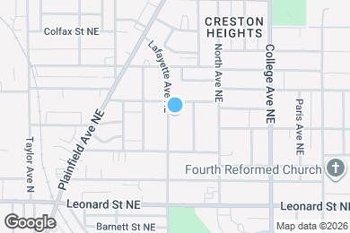 Map image of the property - 1342 Lafayette Ave NE