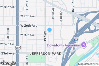 Map image of the property - 2625 W 25th Ave