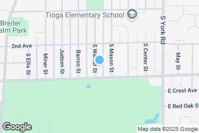 Map image of the property - 435 S Walnut St