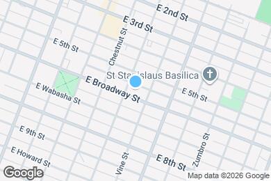 Map image of the property - 460 E 6th St