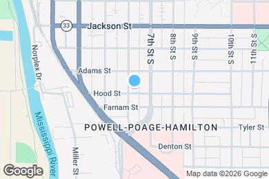 Map image of the property - 601 Hood St